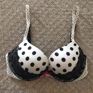 Victoria Secret Polka Dot Push-up Bra